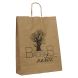 Bolsa papel Baobab kraft impresa en negro