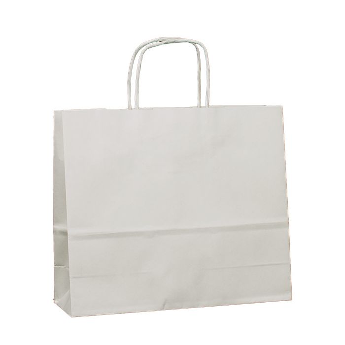 Bolsa de papel 24x21x8 celulosa blanco
