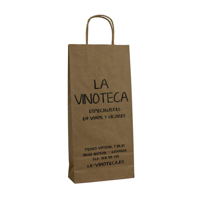 Bolsa papel 18x39x8 La vinoteca