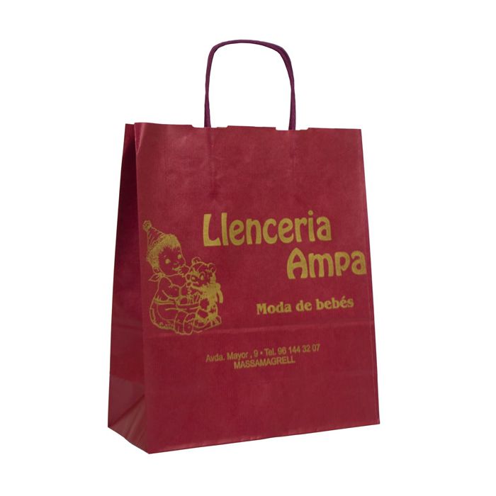 Bolsa papel 28x36x12  Llenceria Ampa