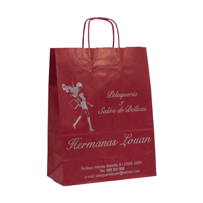 Bolsa papel 24x31x12  Peluquería Hermanas Louan