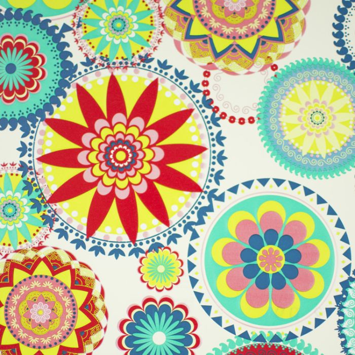 Papel de envolver Flor geométrica blanco estucado