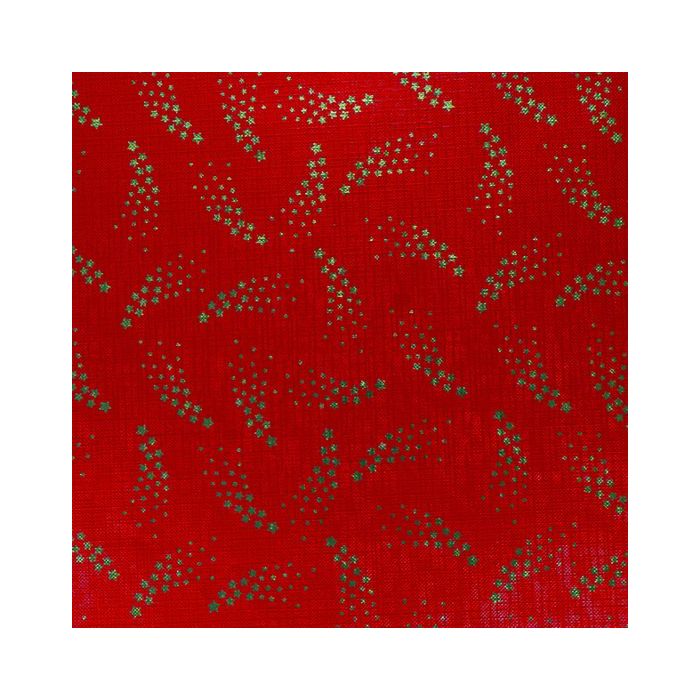 Papel de regalo Ethereal Tree rojo metalizado gofrado