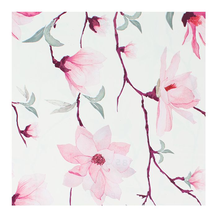 Papel de regalo Magnolia estucado blanco