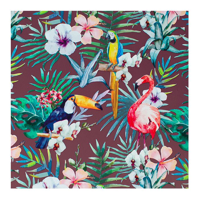 Papel regalo tucan marrón estucado
