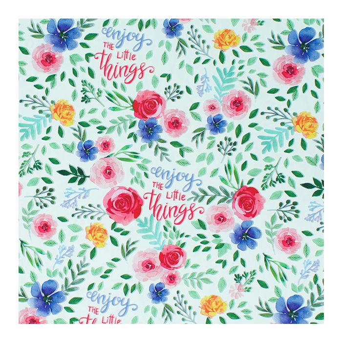 Papel de regalo acuarela disfruta las pequeñas cosas