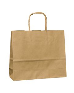Bolsa de papel anónima kraft 24x21x8