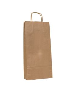 Bolsa de papel anónima kraft 18x39x8