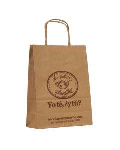 Kraft paper bag 18x24x8 customized with 1 ink color
