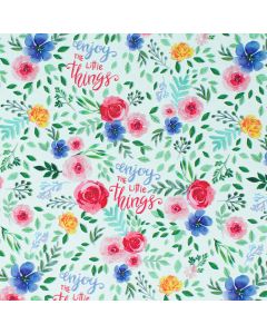 Papel de regalo acuarela disfruta las pequeñas cosas