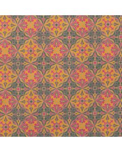 Papel de regalo Mandalas Ornamentales – Kraft  verde, bobina de 100 m