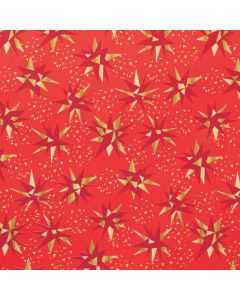 Papel de regalo Lluvia de Estrellas acabado Estucado rojo