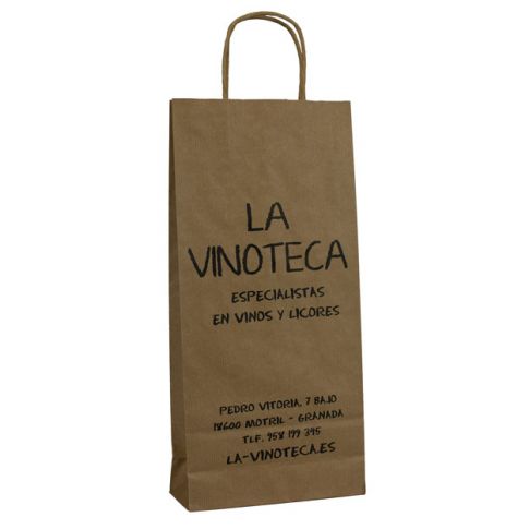 Bolsa papel 18x39x8 La vinoteca