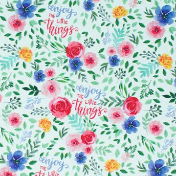 Papel de regalo acuarela disfruta las pequeñas cosas