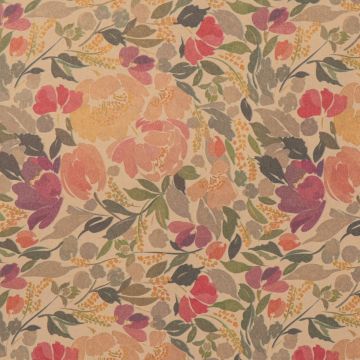 Papel de regalo Jardín Romántico kraft