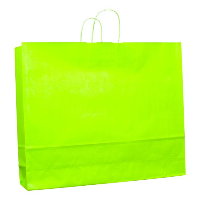 bolsa papel verde para botas