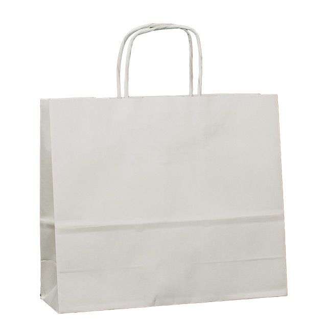 Bolsa de papel 24x21x8 celulosa blanco