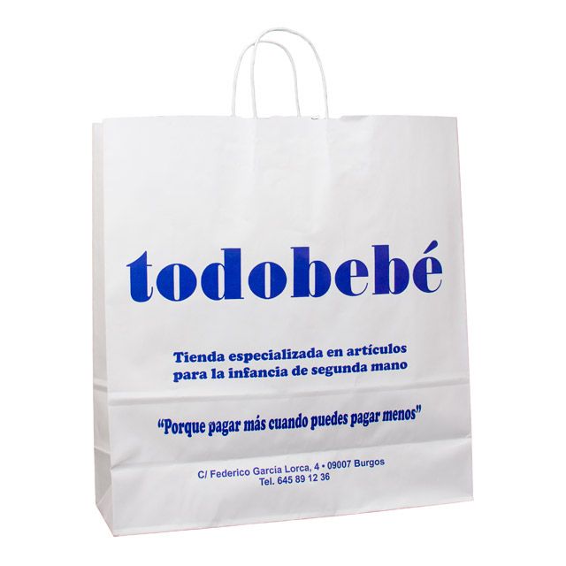 Bolsa papel 46x49x16 Todobebé segunda mano