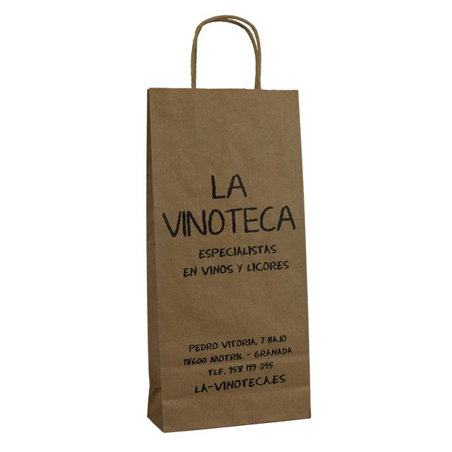 Bolsa papel 18x39x8 La vinoteca