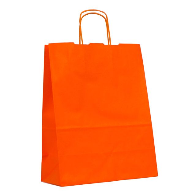 Bolsa papel naranja farmacia