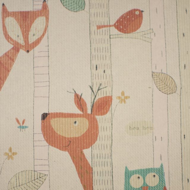 Papel de regalo Bosque infantil kraft verjurado