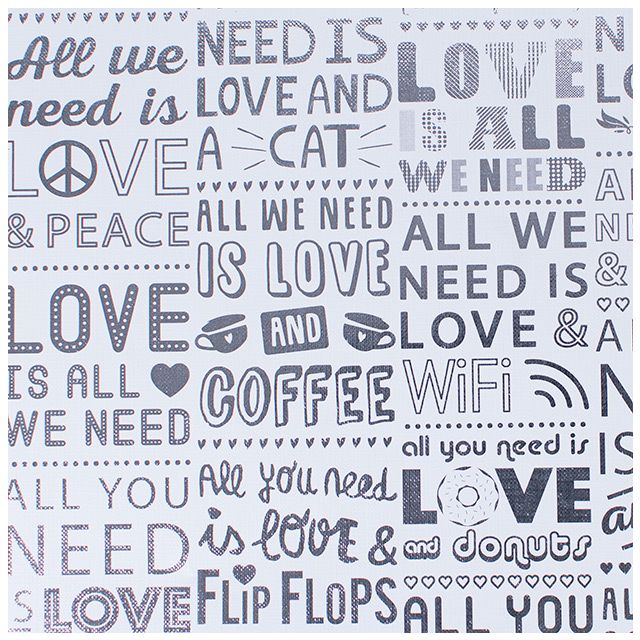 Papel de regalo All You Need gofrado metalizado
