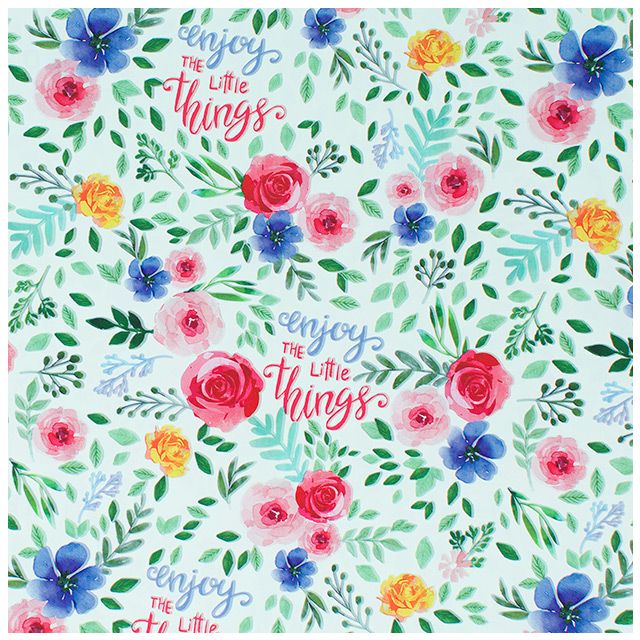 Papel de regalo acuarela disfruta las pequeñas cosas